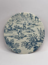 Carica l'immagine nel visualizzatore di Gallery, Sottopiatto tessuto Toile de Jouy - Azzurro