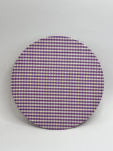 Carica l'immagine nel visualizzatore di Gallery, Sottopiatto tessuto Vichy - Viola