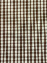 Carica l'immagine nel visualizzatore di Gallery, Sottopiatto tessuto Vichy - Marrone Chiaro