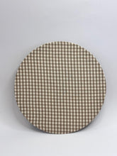 Carica l'immagine nel visualizzatore di Gallery, Sottopiatto tessuto Vichy - Marrone Chiaro