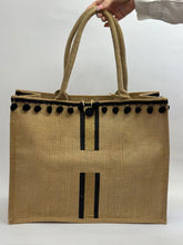 Carica l'immagine nel visualizzatore di Gallery, Bag - Juta Nera & Oro