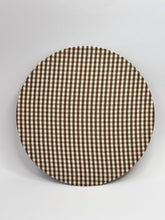 Carica l'immagine nel visualizzatore di Gallery, Sottopiatto tessuto Vichy - Marrone