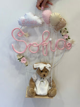 Carica l'immagine nel visualizzatore di Gallery, Le dolcezze del cuore - Fiocco Nascita orsetto Sofia