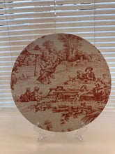 Carica l'immagine nel visualizzatore di Gallery, Sottopiatto tessuto Toilette de Jouy - Rosa Antico (no anti macchia)
