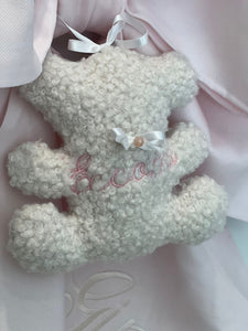Le dolcezze del cuore - Fiocco Nascita Baby Bear ROSA personalizzato