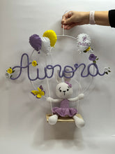 Carica l'immagine nel visualizzatore di Gallery, Le dolcezze del cuore - Fiocco Nascita tricotin AURORA