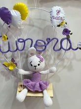 Carica l'immagine nel visualizzatore di Gallery, Le dolcezze del cuore - Fiocco Nascita tricotin AURORA