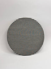 Carica l'immagine nel visualizzatore di Gallery, Sottopiatto tessuto Vichy - Nero