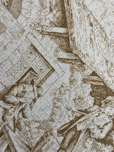 Carica l'immagine nel visualizzatore di Gallery, Sottopiatto Tessuto Toile de Jouy - Senape