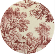 Carica l'immagine nel visualizzatore di Gallery, Sottopiatto in tessuto Toile de Jouy