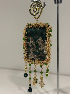 Orecchini Verde e Oro