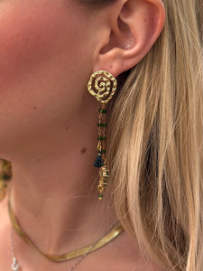 Orecchini Verde e Oro