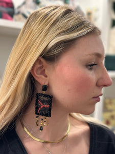 Orecchini Metallic nero