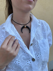 Collana calamita corno