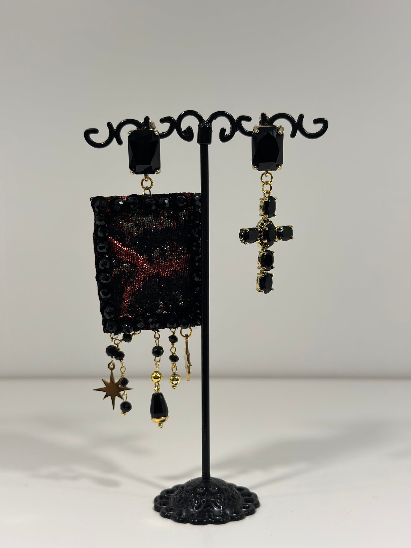 Orecchini Metallic nero