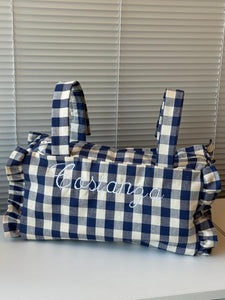 Borsa Carrozzina Blu scozzese