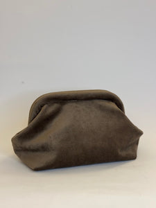 Pochette Clack - Velluto tortora
