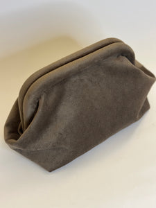 Pochette Clack - Velluto tortora