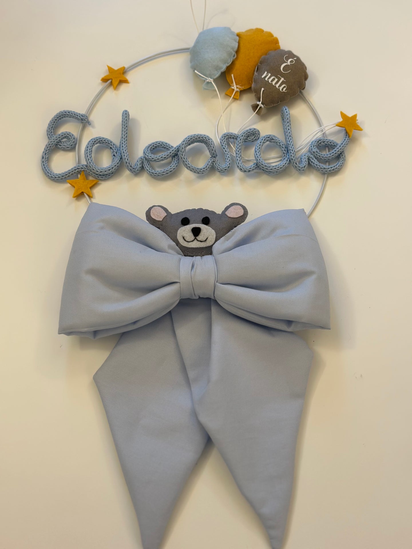 Le dolcezze del cuore - Fiocco Nascita Edoardo